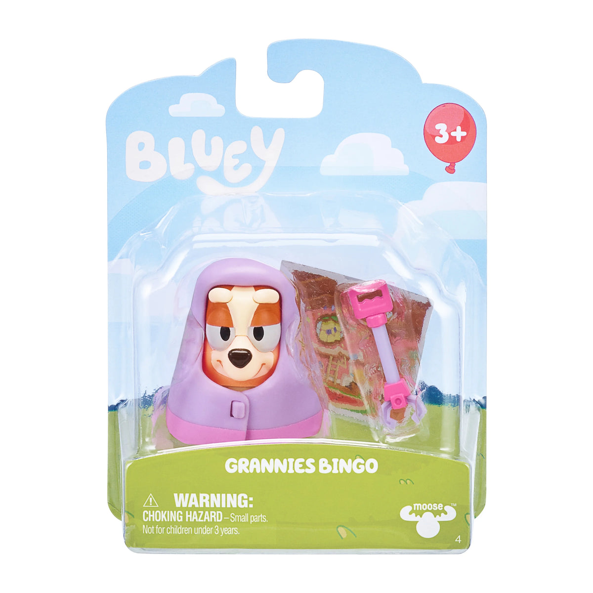 Bluey Story Starter Pack, 1 2-3" Plastic Toy Figure and Accessory, Multi-Color E26389