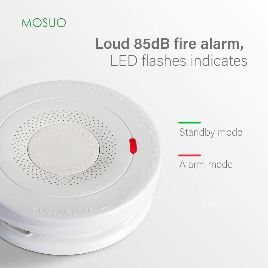 Dual Sensor Smoke and Carbon Monoxide Detector Alarm, 10-Year Battery, Pack of 2 S341