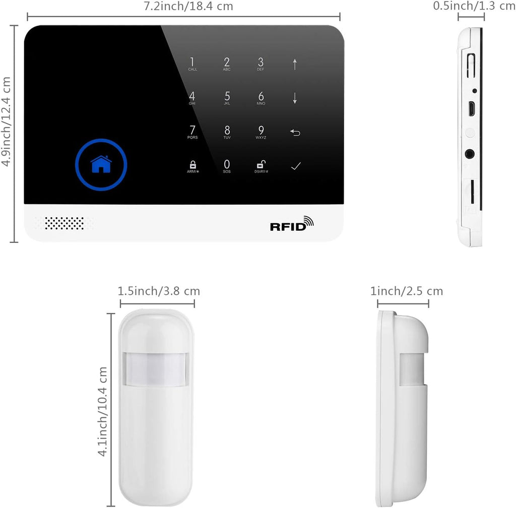 18 Piece Wireless DIY Burglar Alarm Security System I797