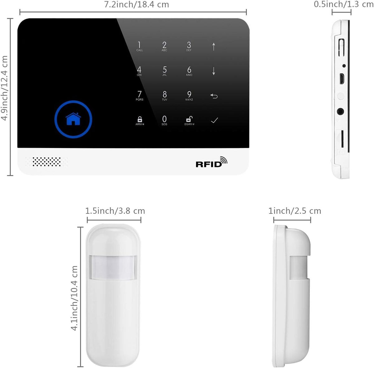 18 Piece Wireless DIY Burglar Alarm Security System I797