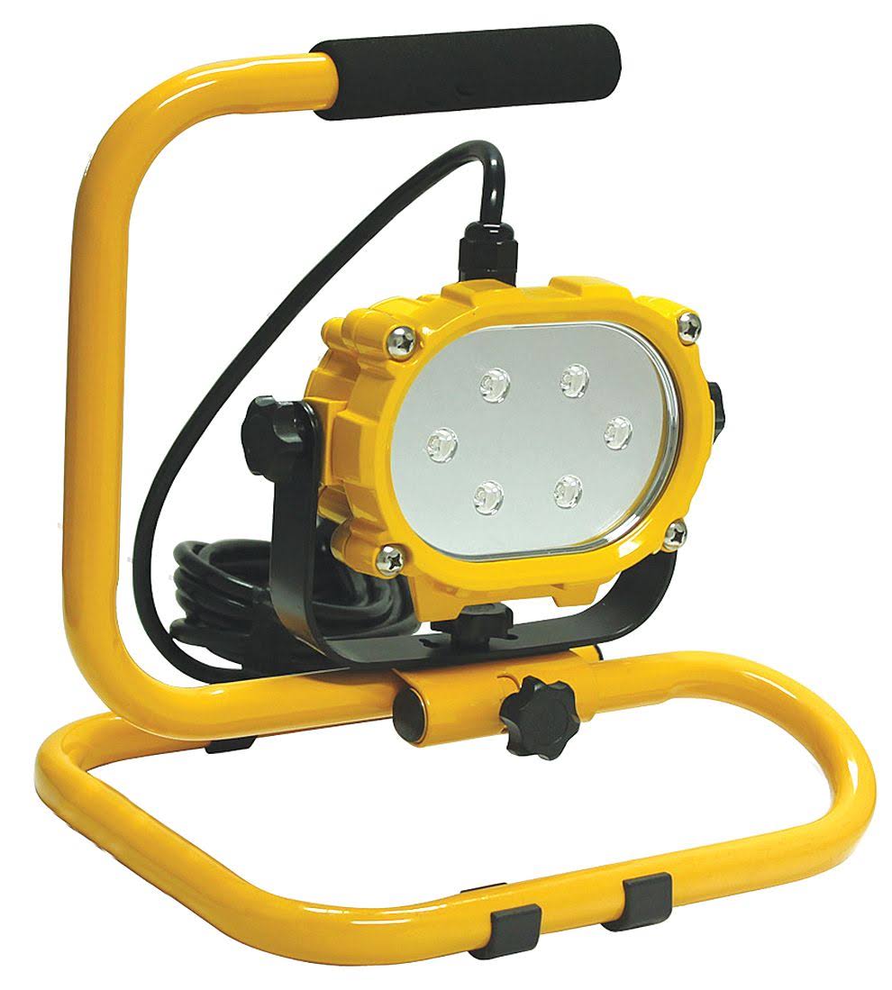 16W LED Temporary Job Site Light, Yellow, 120VAC K314