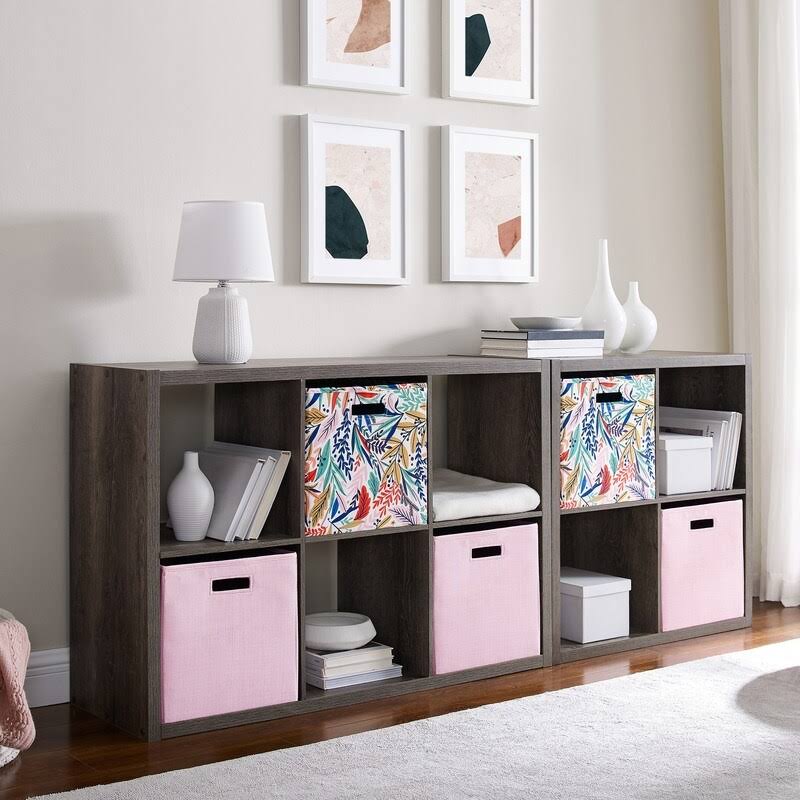 White Four Cube Storage Cabinet V28929