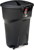 32 Gallon Black Rollout Trash Can T226