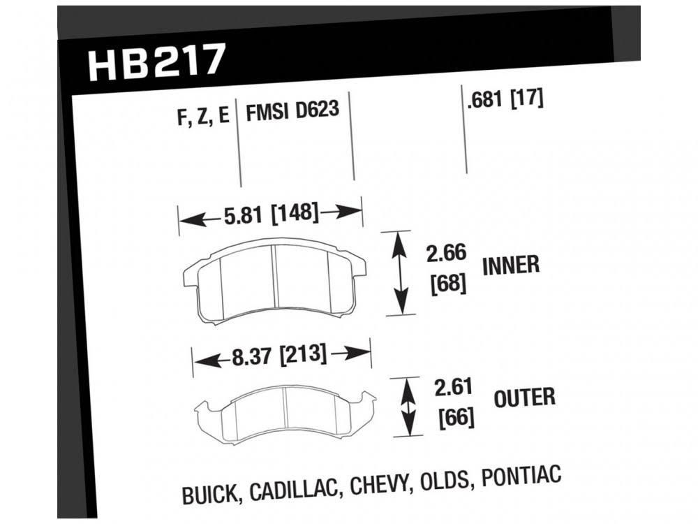 HPS Brake Pads D2375