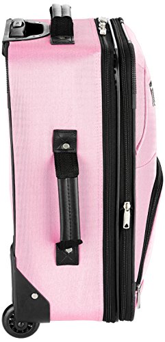 Pink Expandable 2-Piece Softside Upright Luggage Set C5219