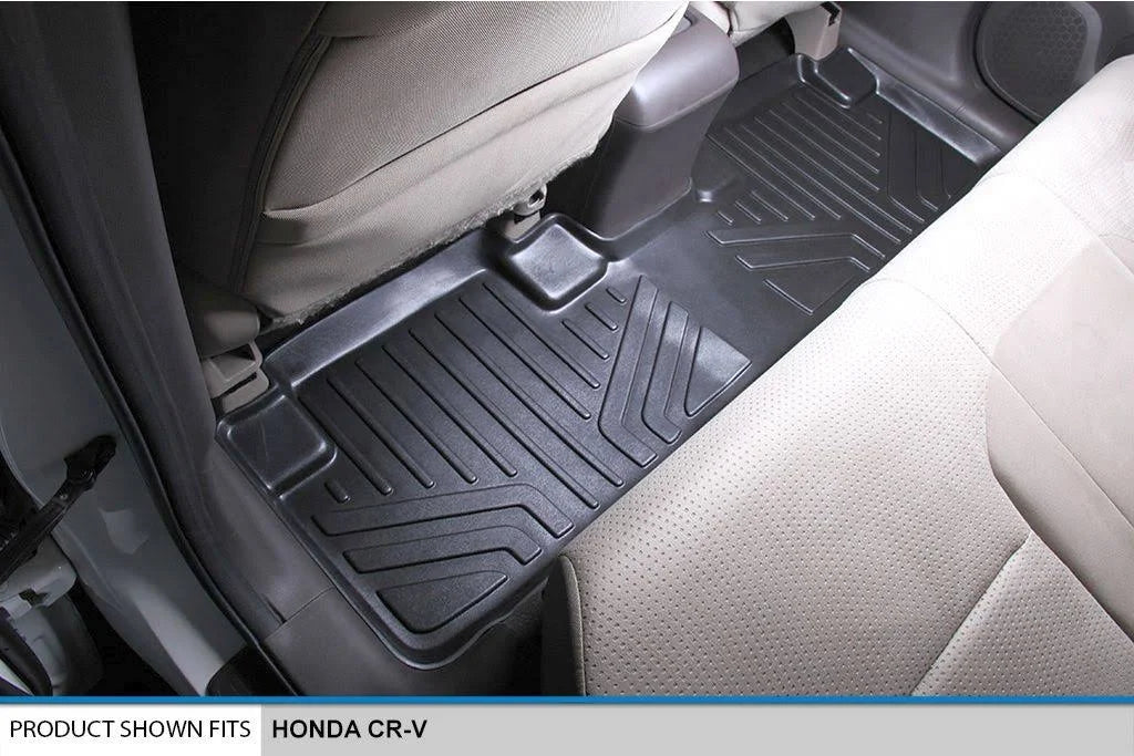 Black 2 Row Floor Mats and Cargo Liner Set for Honda CR-V T8432