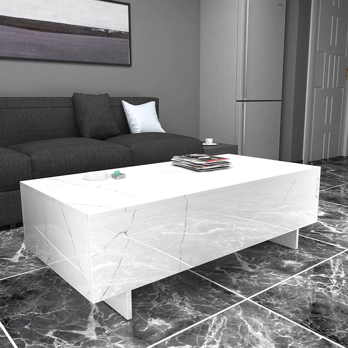 White High Gloss Coffee Table J2111