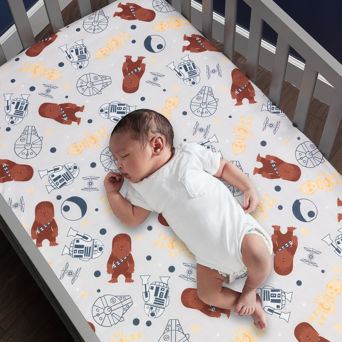 100% Cotton Fitted Crib Sheet B577096