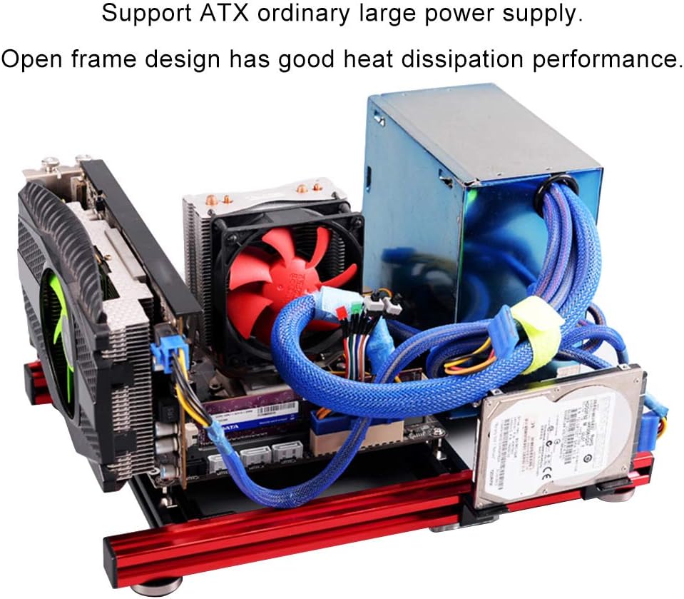 Aluminum Alloy ITX Motherboard Open Air Frame Computer Case K331102