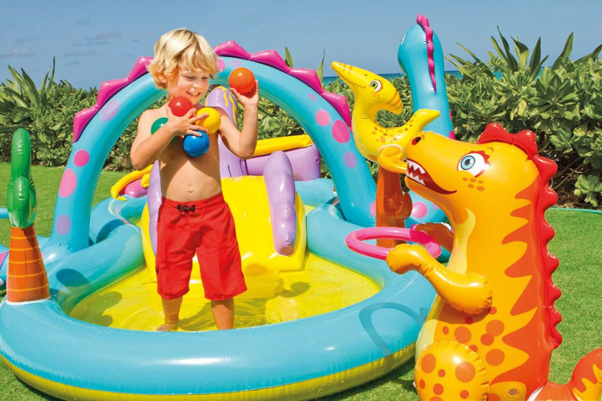 11ft x 7.5ft x 44in Inflatable Kiddie Swimming Pool T950