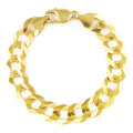 10k Yellow Gold Solid Cuban Link Chain Bracelet Q162492