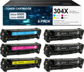 6 Pack High Yield Toner Cartridge Replacement for HP Color CP2025 CP2025dn CP2025x CM2320fxi CM2320nf CP2025n CM2320n MFP Printer G73579