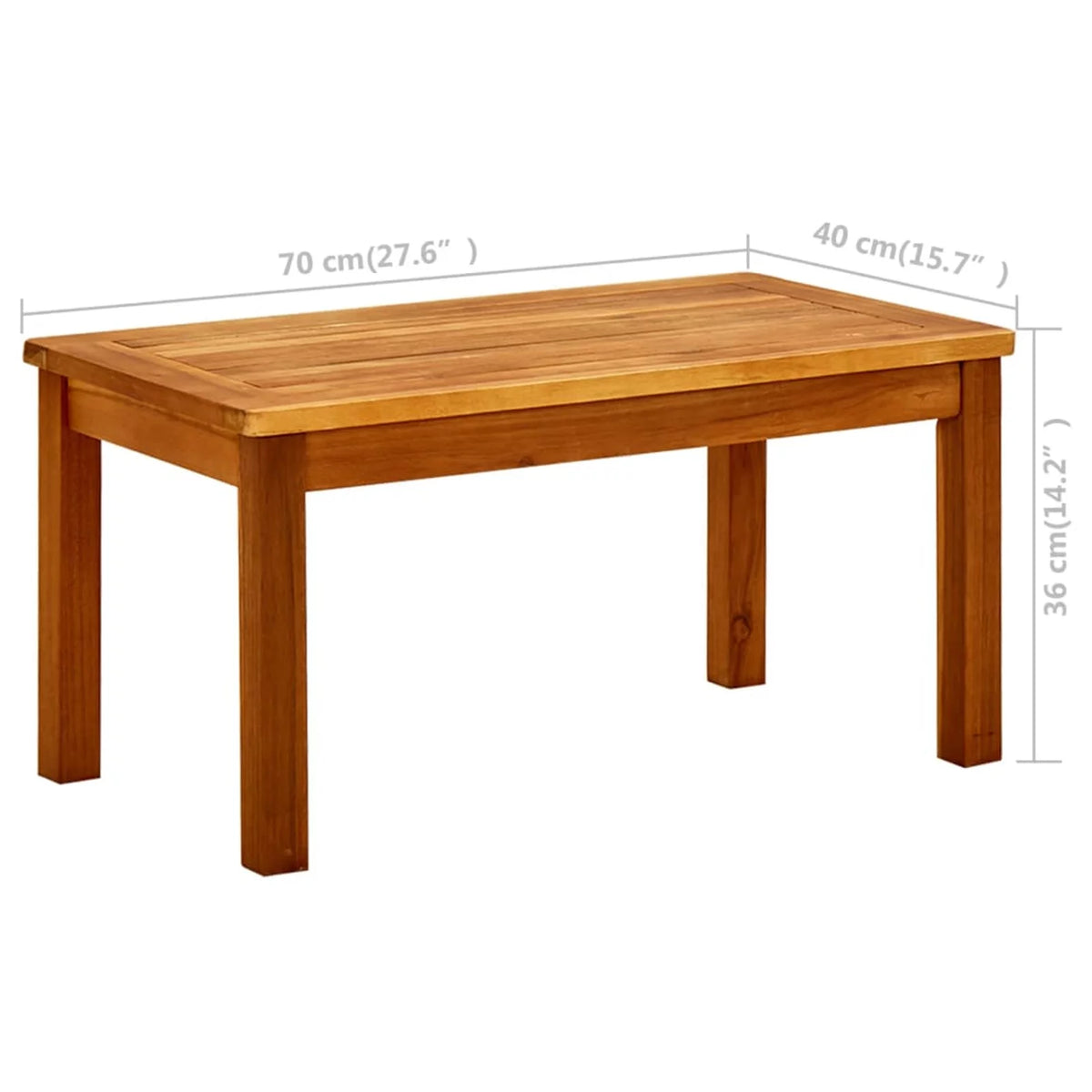 Acacia Wood Slatted Coffee Table K137739