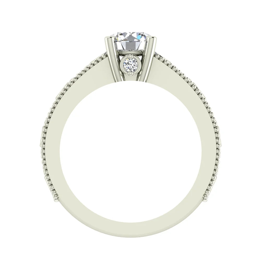 18K White Gold Diamond Engagement Ring M59595