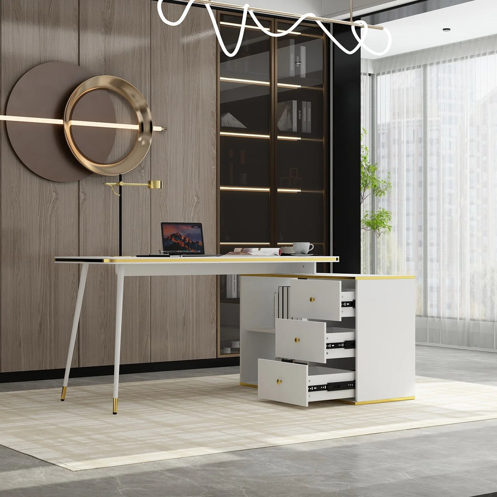 55.1" Corner Computer Desk H99310