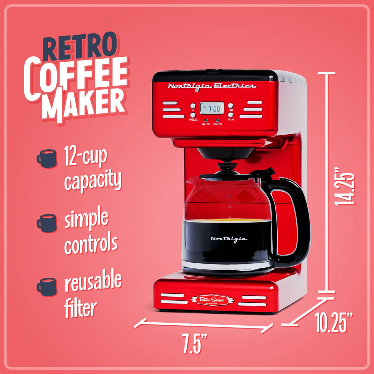 12-Cup Programmable Coffee Maker H341565