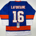 Autographed Blue Hockey Jersey W21694