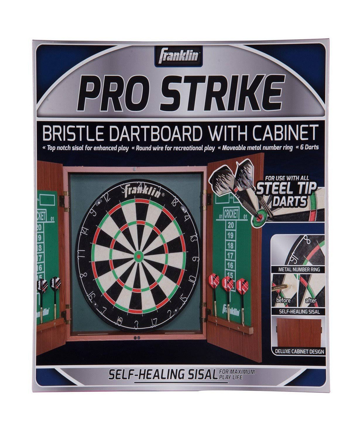 Bristle Dartboard with Cabinet O853030