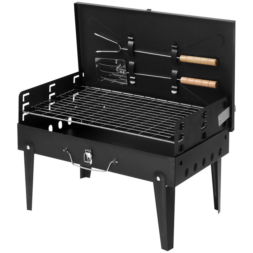 Portable Charcoal BBQ Grill Black X15125
