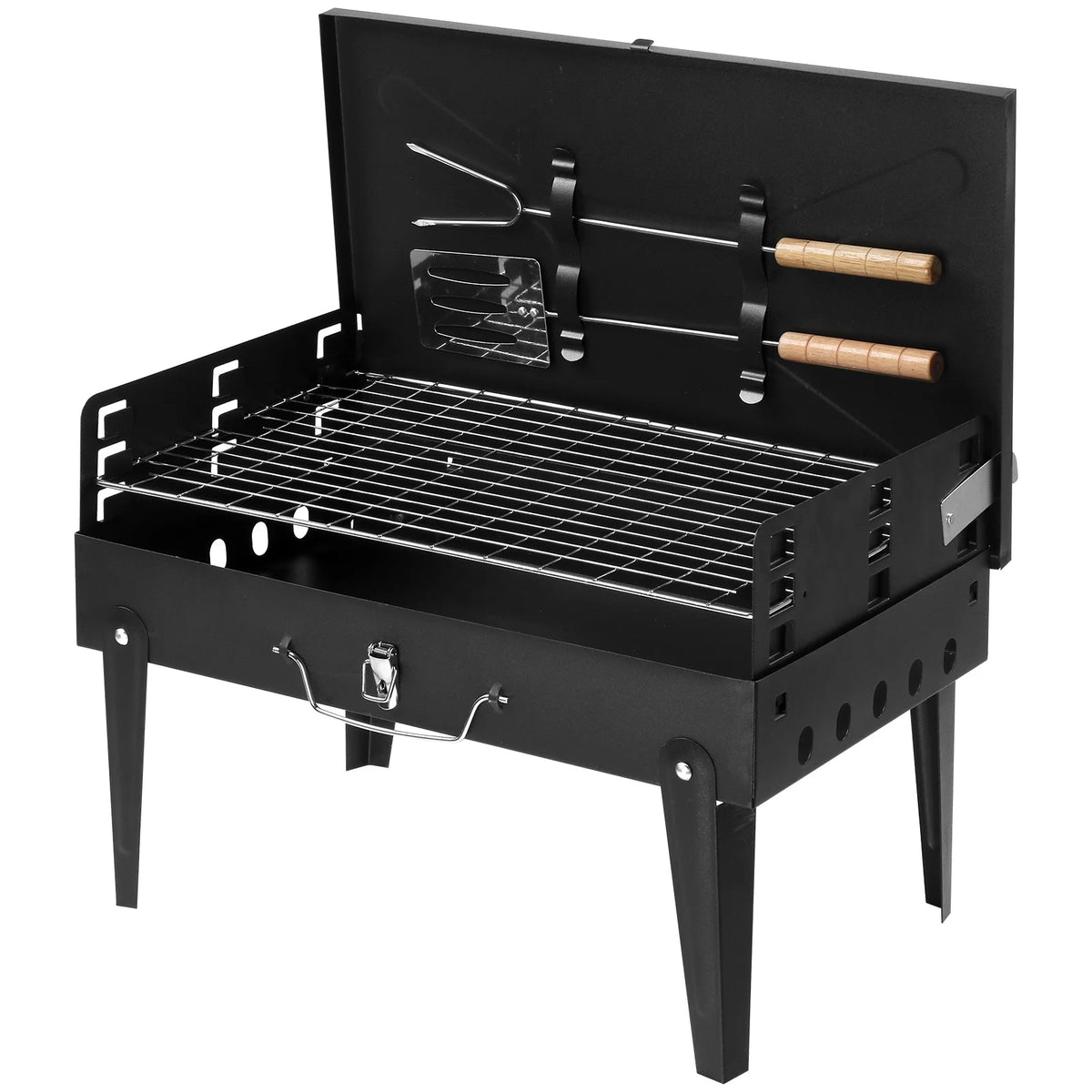 Portable Charcoal BBQ Grill Black X15125