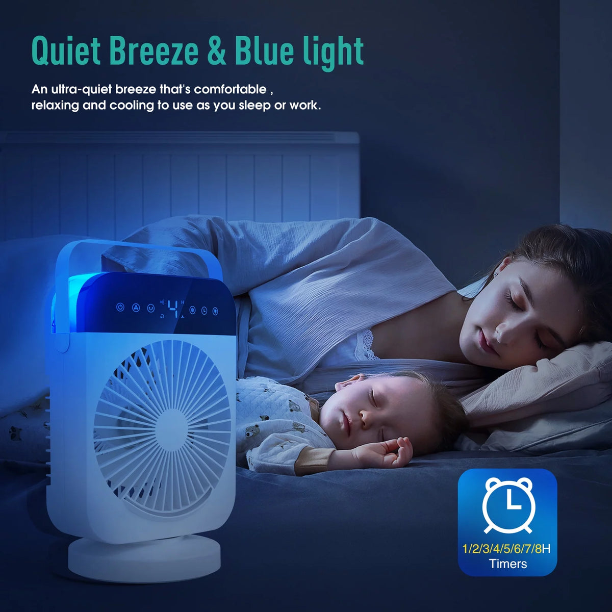 Portable Air Conditioners with 4 Modes, 4 Speeds, 8H Timer G316065