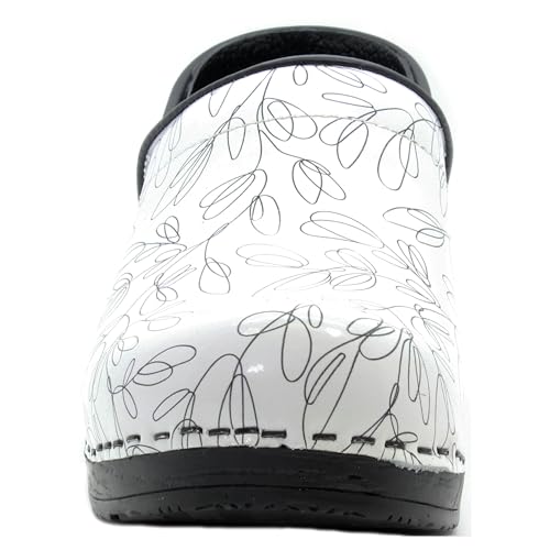 Printed Leather Clogs H1057