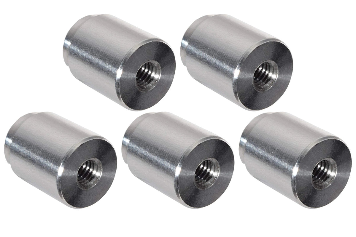 5pc Aluminum M6-1.0mm Weld On Bung Female Threaded Port W522858