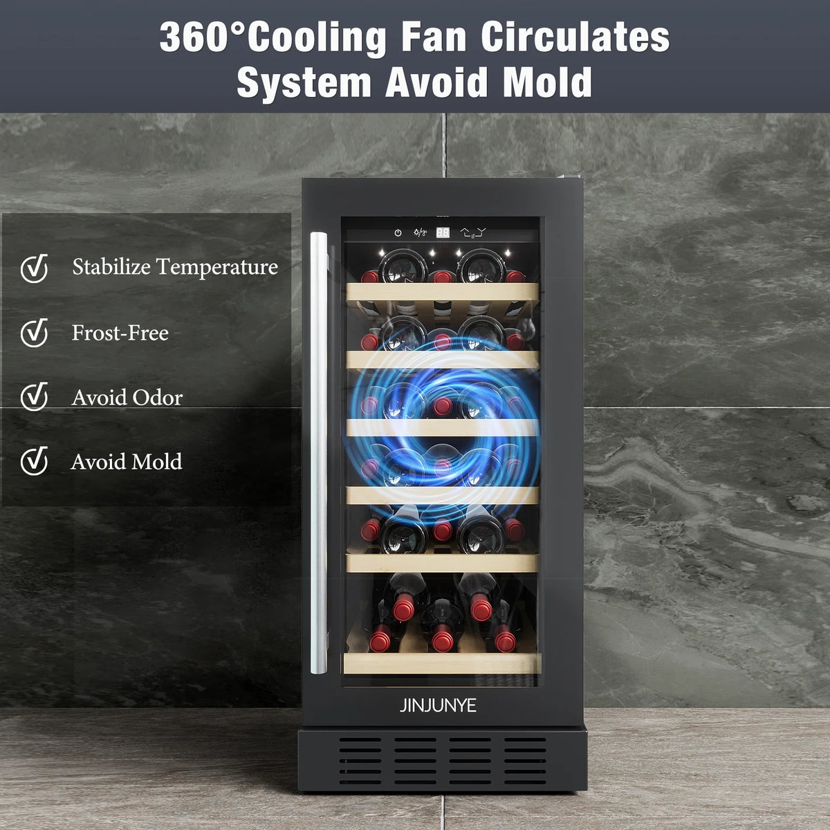 15" 30 Bottle Wine Cooler Refrigerator C608214