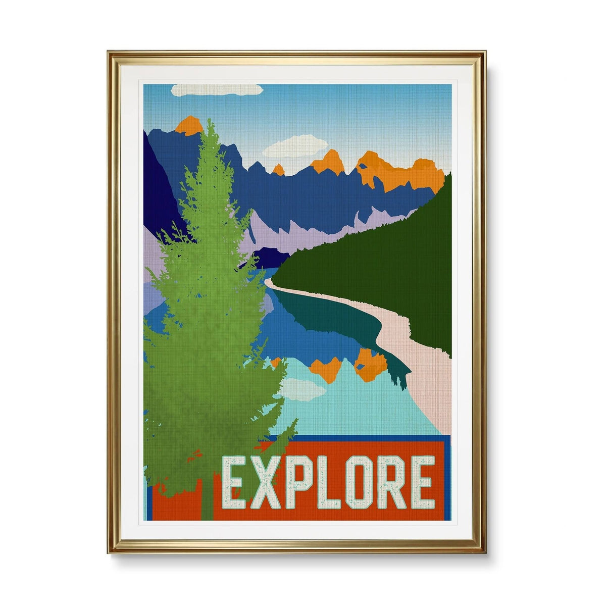 Framed Giclee Print D448