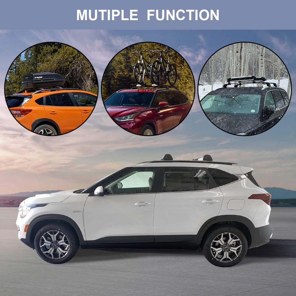 Lockable Roof Rack Cross Bars for Kia Seltos 2021 2022 Y4800