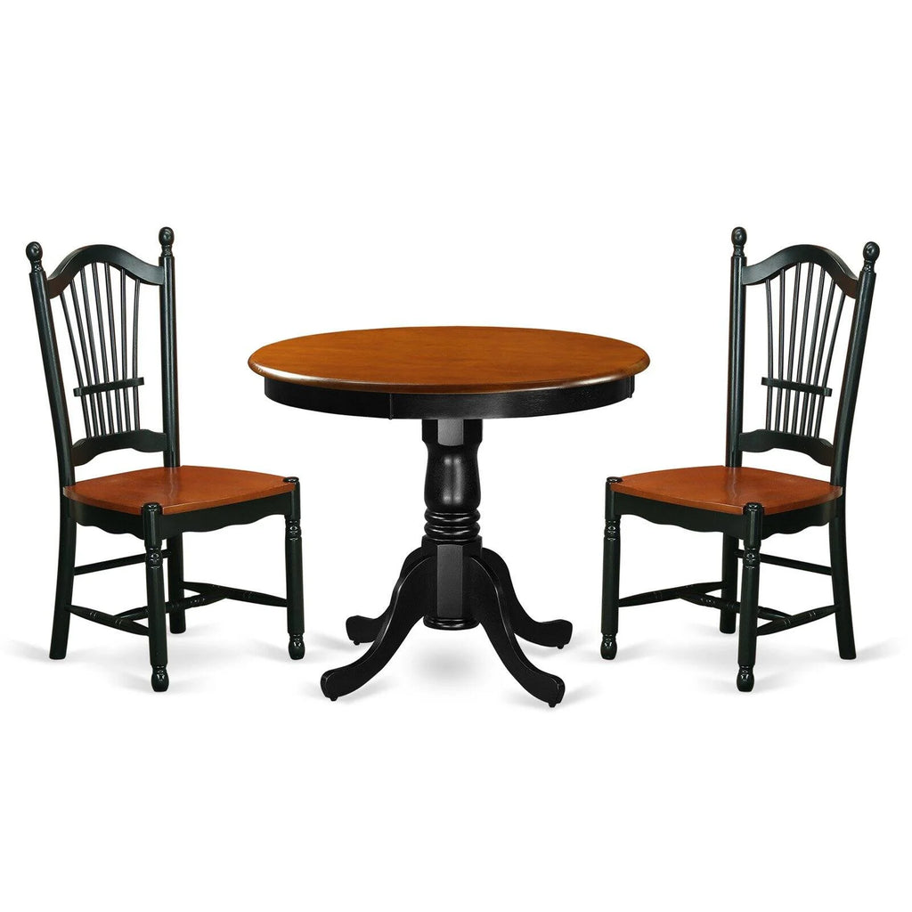 3-piece Dining Set with Round Table B526