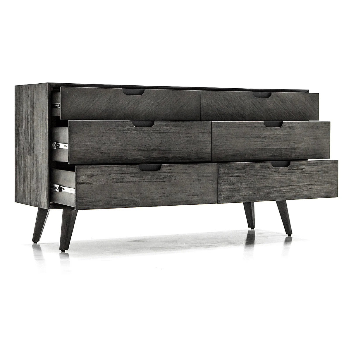 6-Drawer Mid-Century Wood Dresser V781