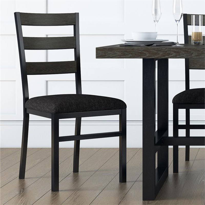 Gray Ladderback Dining Side Chair (Set of 2) Y981114