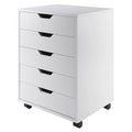 White 5-Drawer Composite Wood Cabinet X241