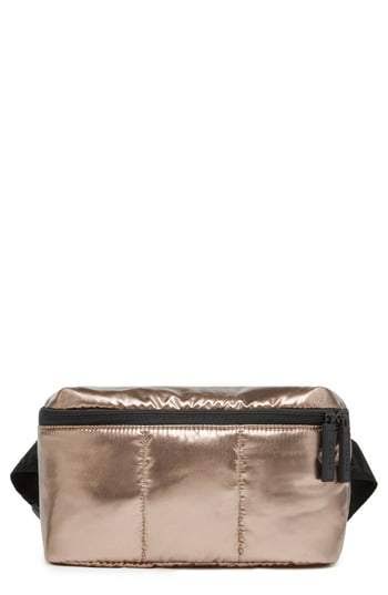 Metallic Silver Belt Bag U970