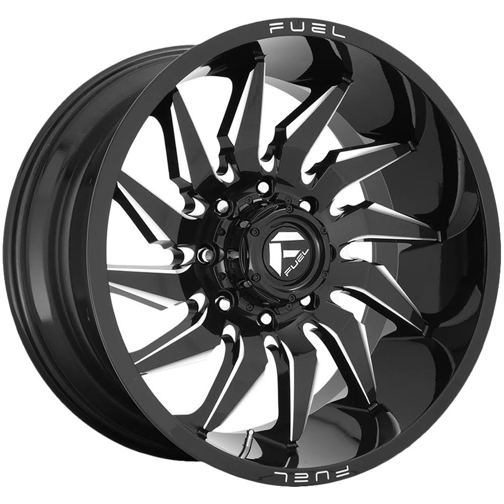 Gloss Black Milled 24x12 Wheel O755