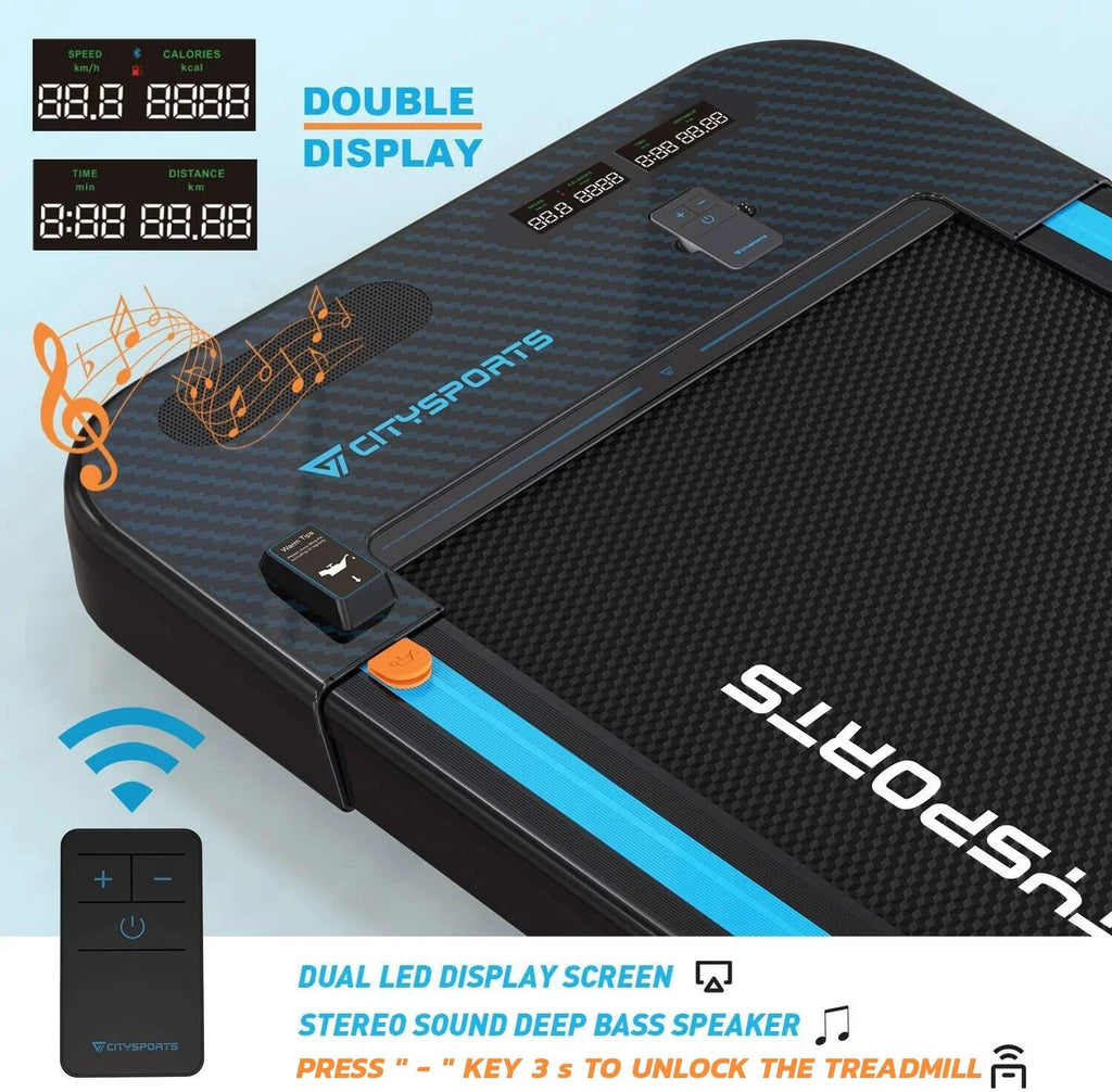 Portable Slim Treadmill with Audio Speakers A595188