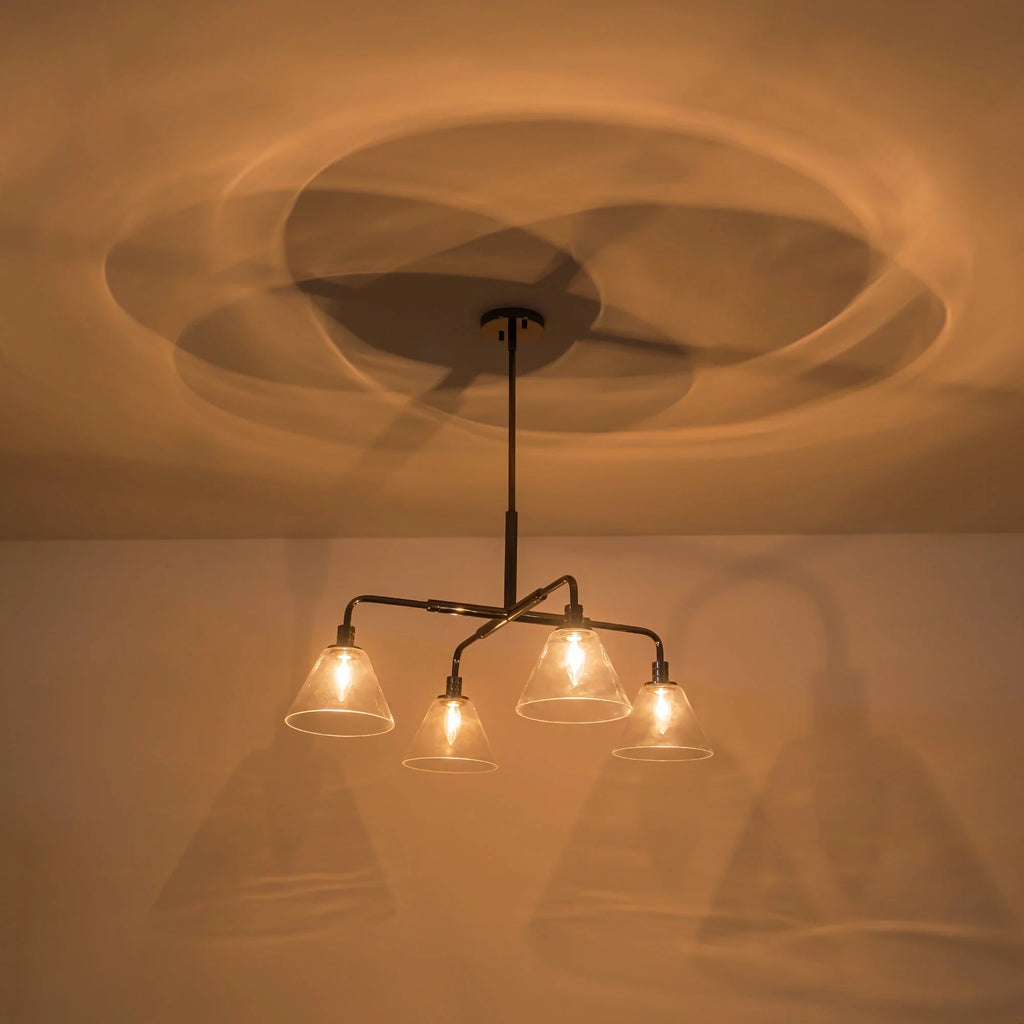 4-Light Dimmable Industrial Chandelier Q9722