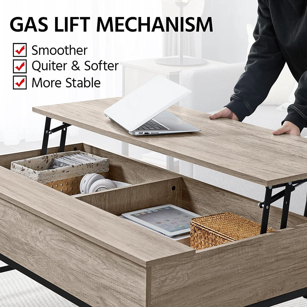 47.5" Lift Top Coffee Table with Hidden Storage C8928