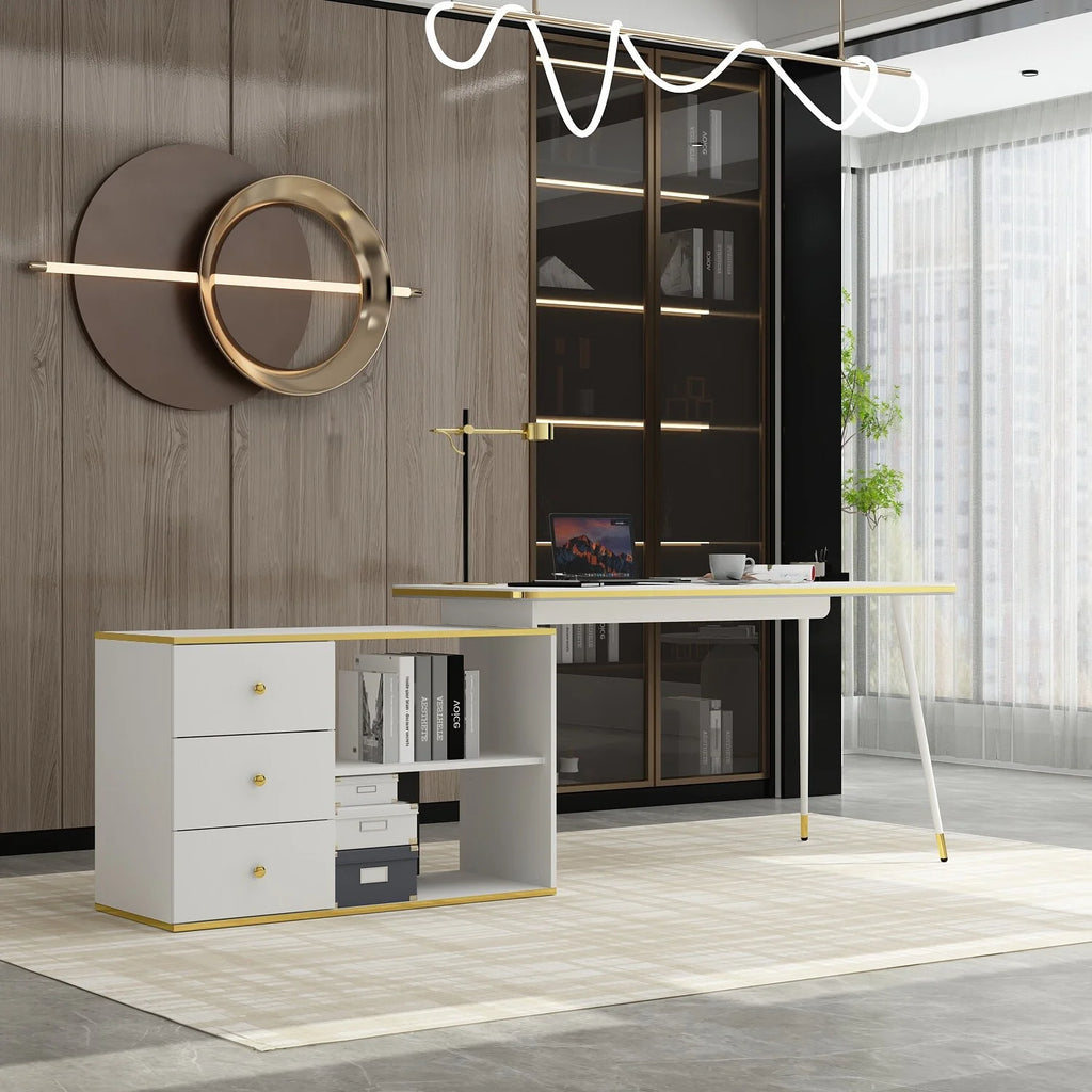 55.1" Corner Computer Desk H99310