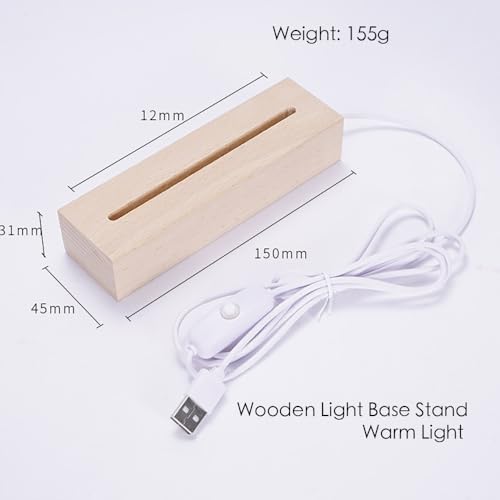 Silicone Molds for Epoxy Resin with Wooden Lighted Base Stand Y99902