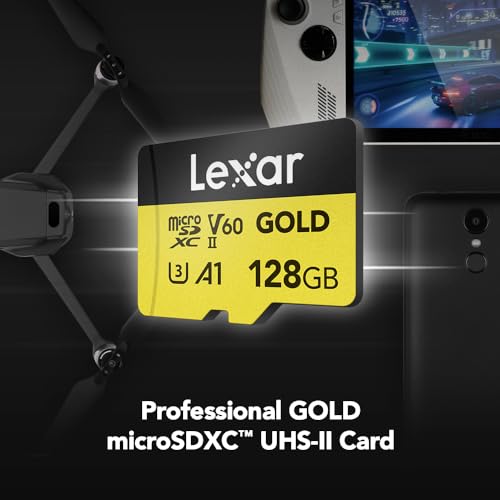 128GB Micro SD Card UHS-II V60 A1 4K microSDXC Memory Card S716643