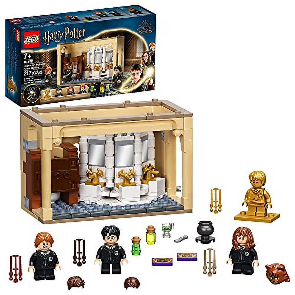 LEGO Harry Potter Hogwarts Polyjuice Potion Mistake Bathroom Building Kit with Minifigure Transformations (217 Pieces) Q961
