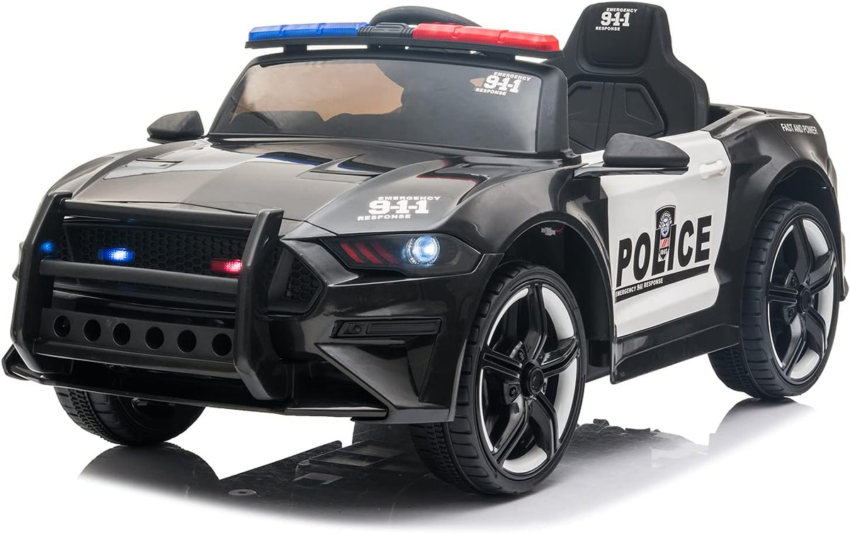 12V Battery Powered Ride on Car Police Car with Parent Remote Control (Rose Red) Q56767
