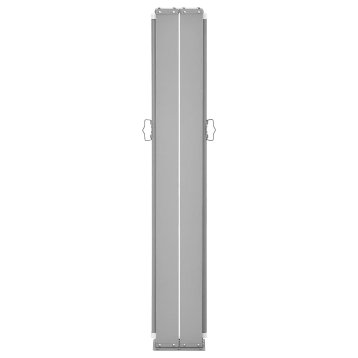 Black Retractable Side Awning Outdoor Divider Fencing Steel Frame Polyester Windscreen 55.1 x 393.7 Inches R936