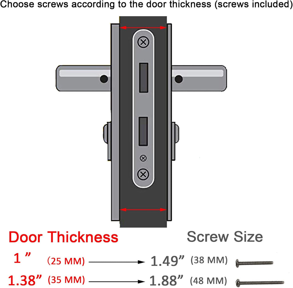 Brushed Polished Brass Solid Brass Lever Handle Mortise Lock Set for 1 in. Or 1.38 in. Thickness Q3834
