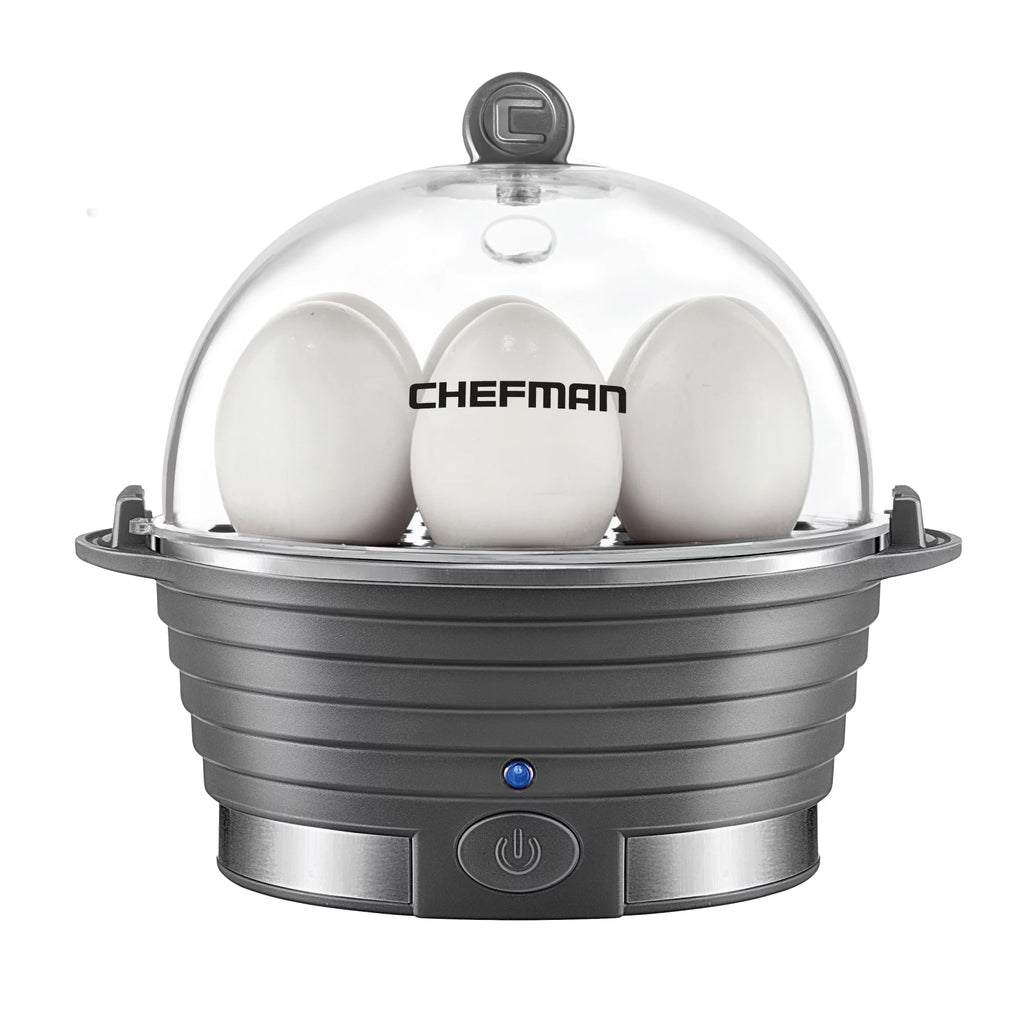 Electric Rapid Egg Cooker 6 Eggs Poaching Omelet Tray Grey X33782