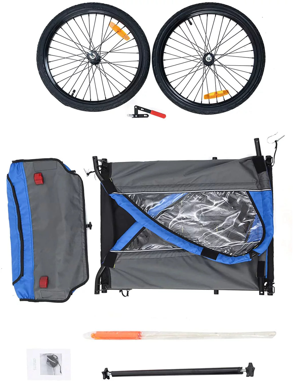 Red Foldable Kids Bike Trailer K4263