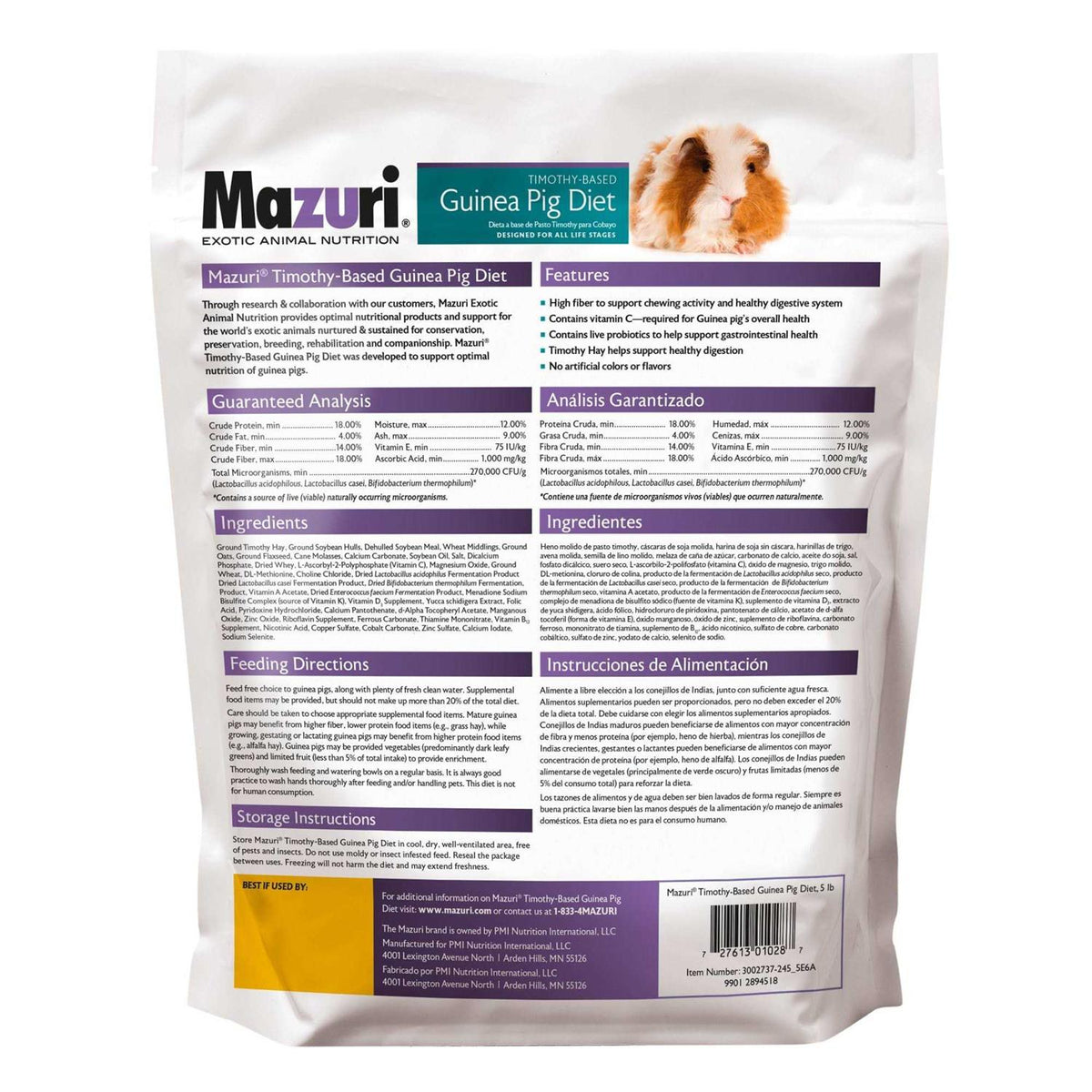 Timothy-Based Guinea Pig Diet R939975