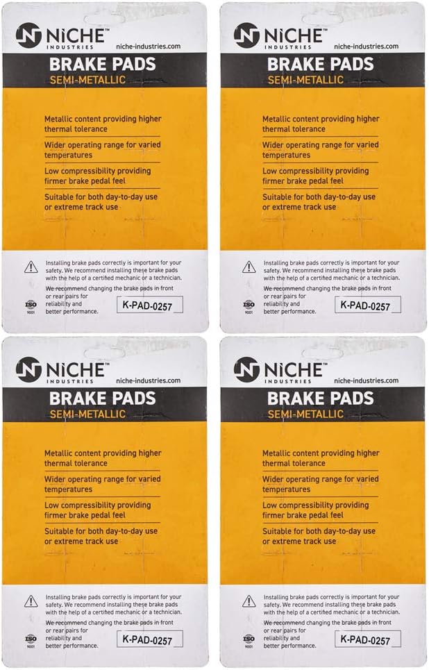 Front Semi-Metallic Brake Pad Set 4 Pack G470